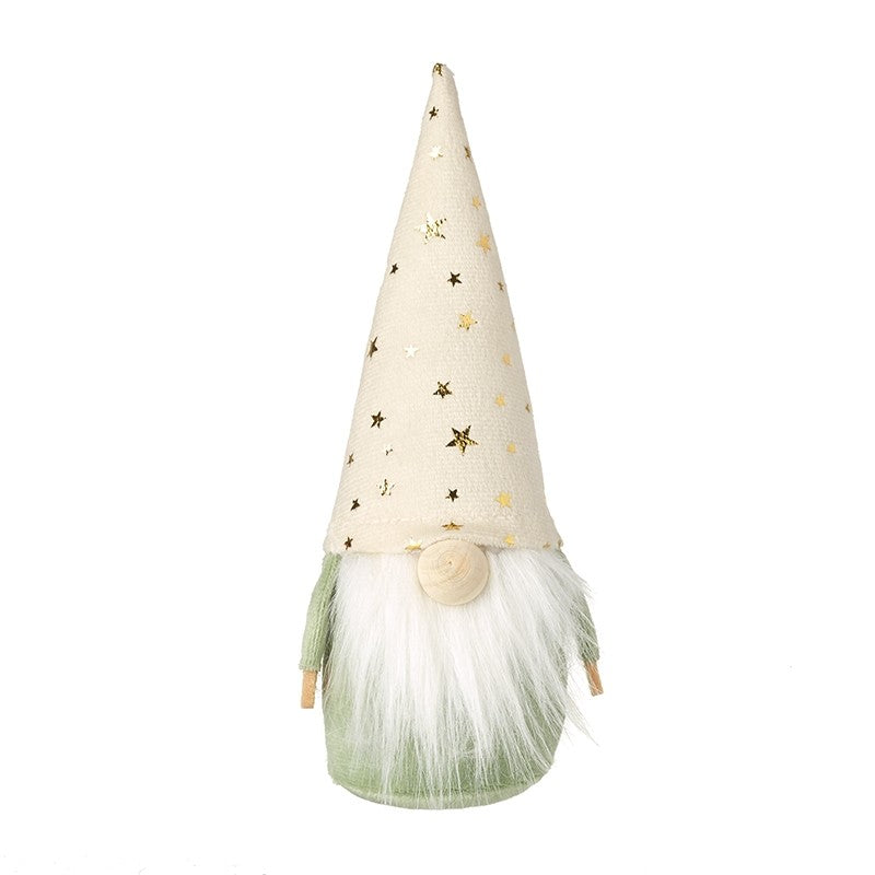 Sitting Gonk In Cream Gold Star Hat