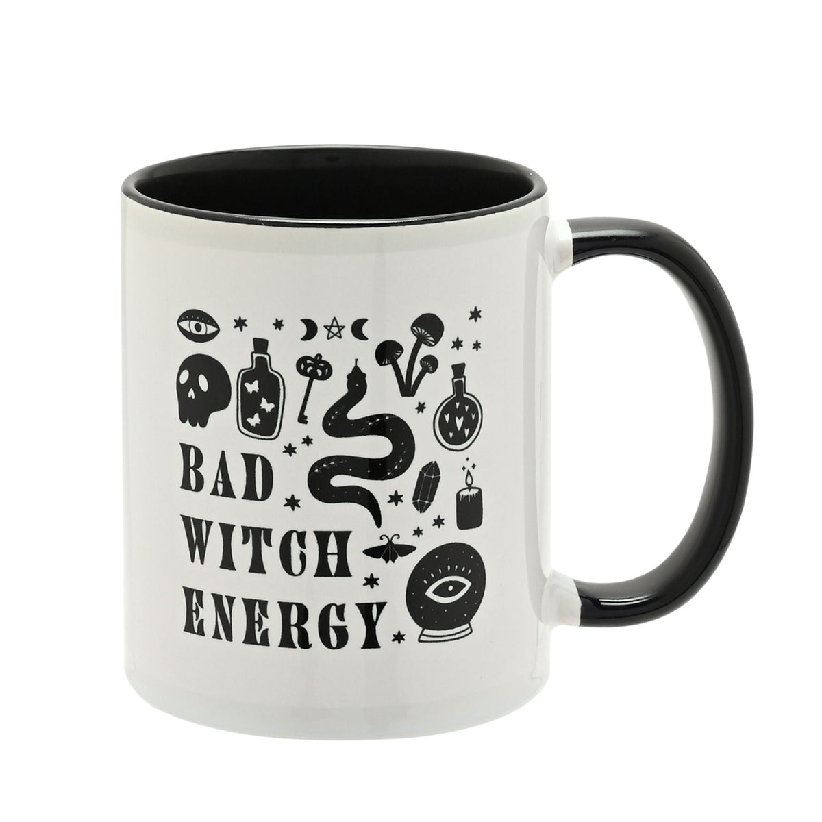 Halloween Black Handled Bad Witch Energy Mug
