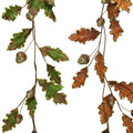 Oak Leaf Glitter Garland - 130cm