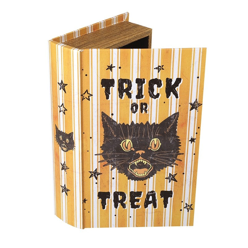 Wooden Trick Or Treat Book Box