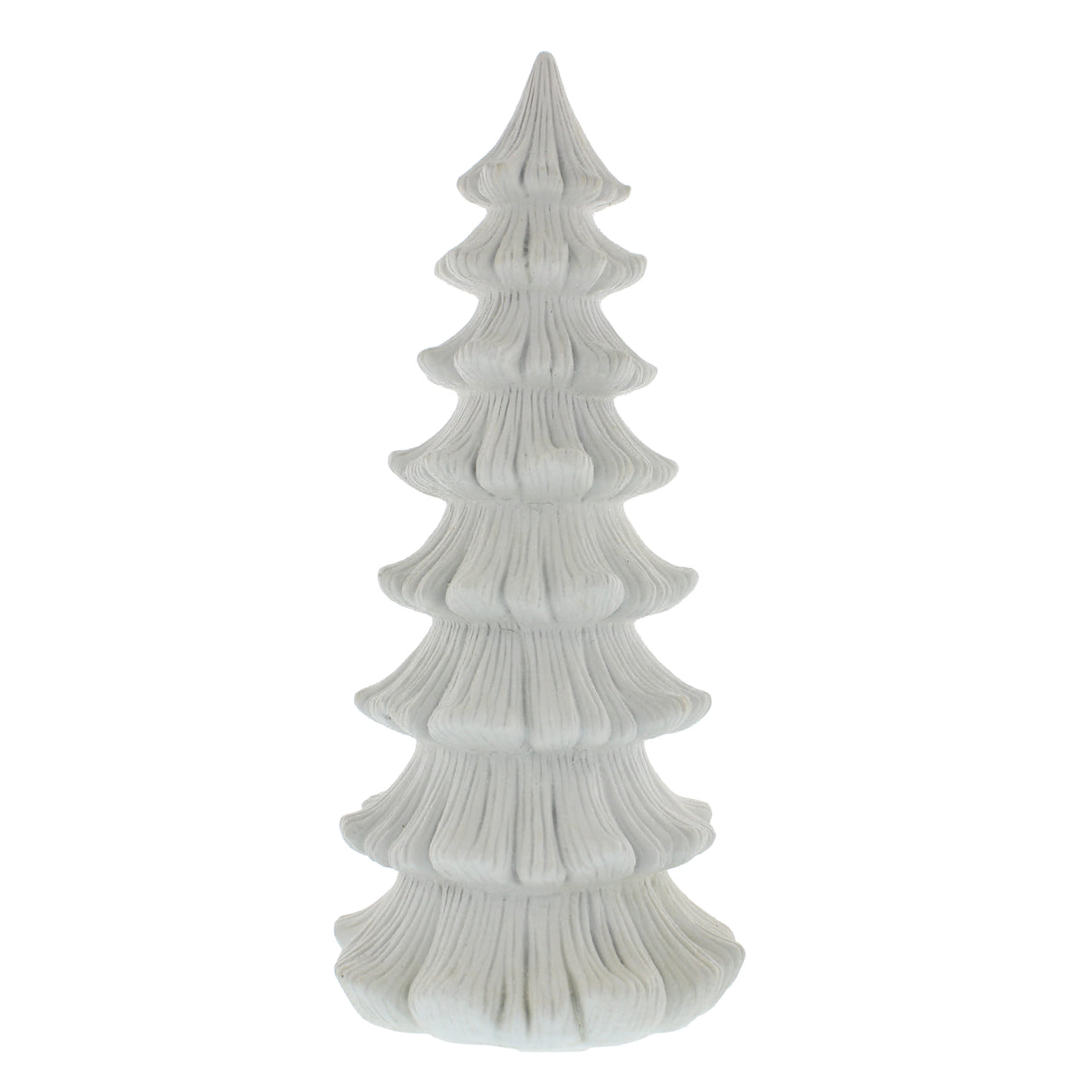 White Resin Tree Christmas Ornament