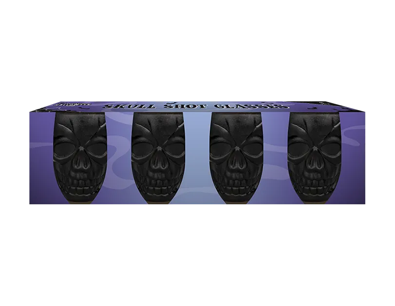 Pack of 4 Skull Shot Glasses