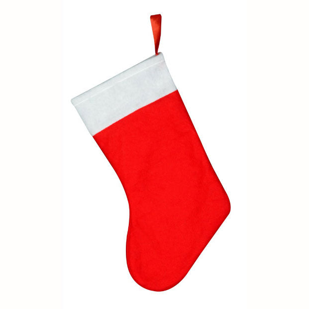 Special Offer Red Felt Christmas Stocking 32cm
