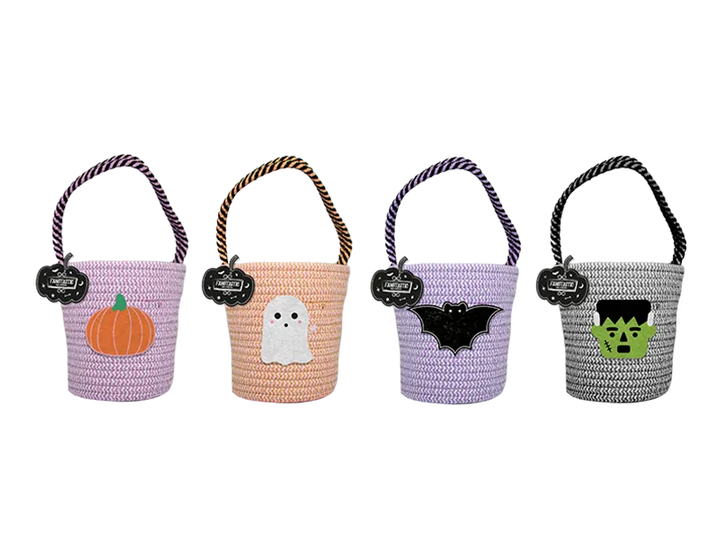 Halloween Character Woven Bucket Bag