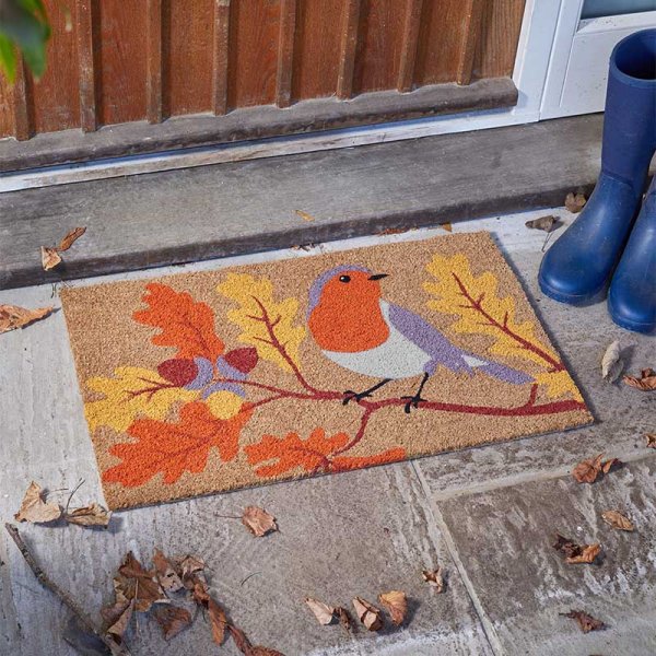 Robins Oak Autumn Decoir Door Mat