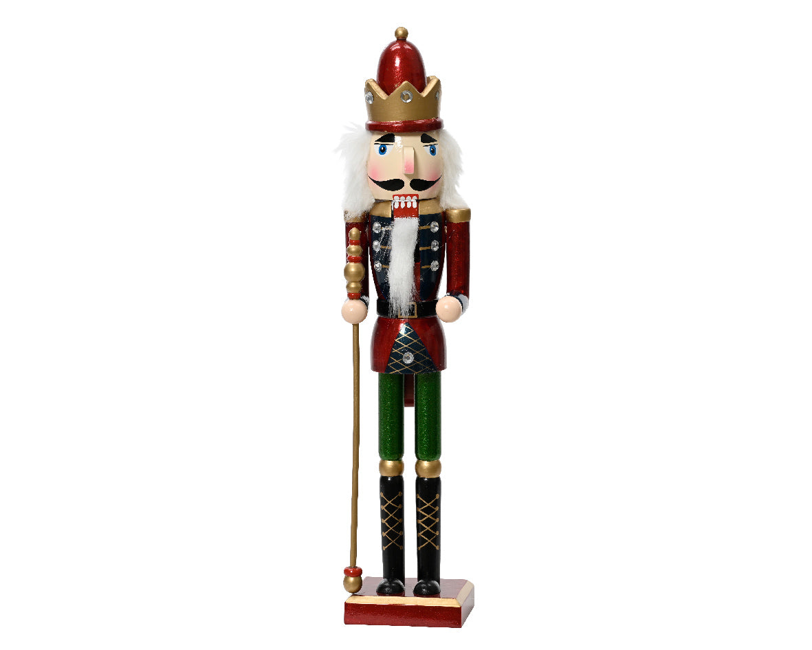 Firwood Standing Nutcracker with Sceptre - 38cm