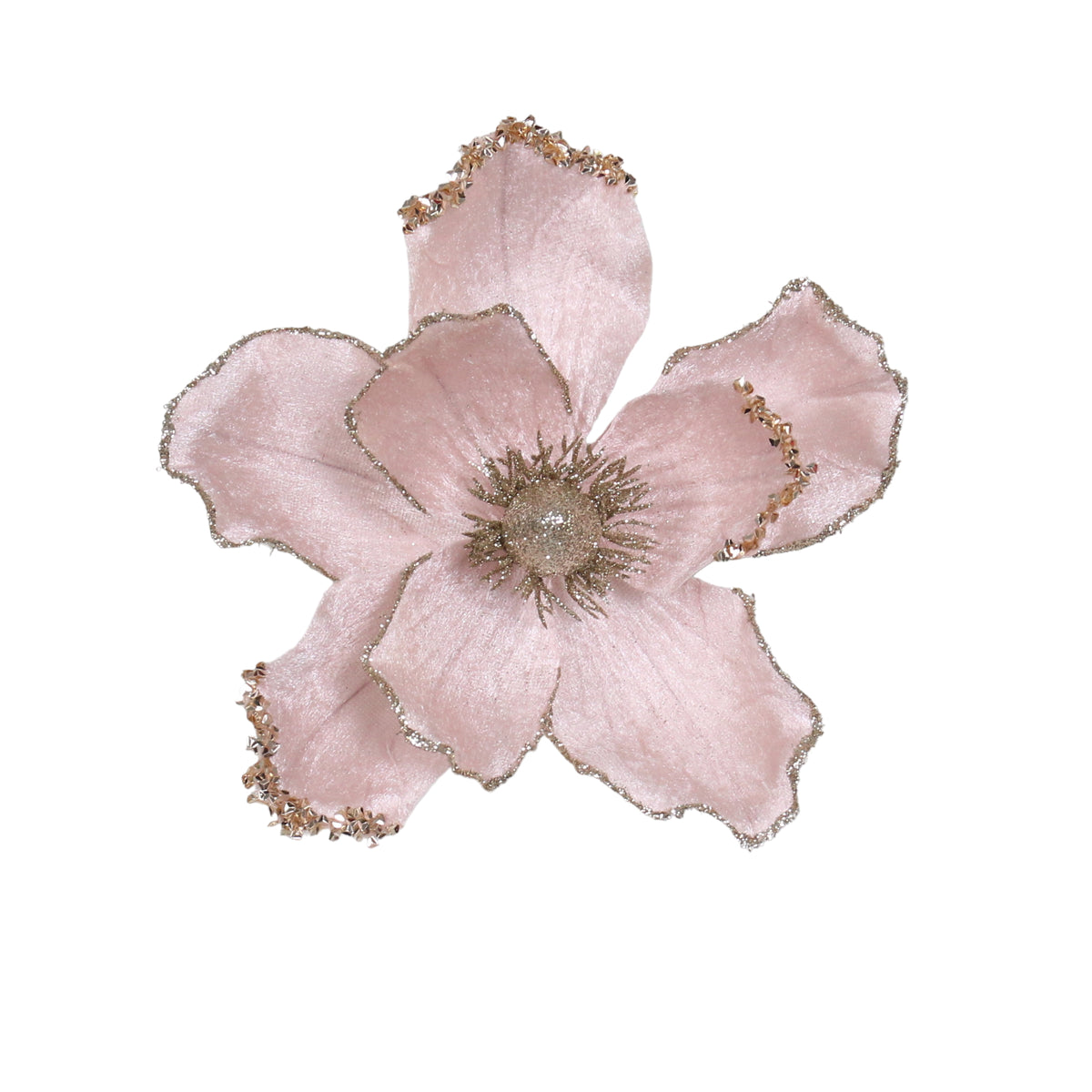 Pink & Gold Magnolia Pick - 20cm