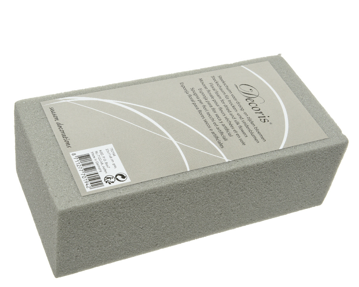 Grey Rectangular Block Floral Foam