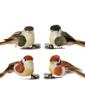 Woodland Bird on Clip Decoration - Set of 4