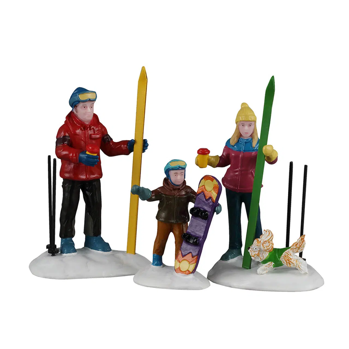 Lemax Family Ski Day Christmas Village Figurines – Set of 3 – 2026