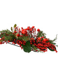 Big Red Berry Tablepiece 2 Tealight Candle Holder