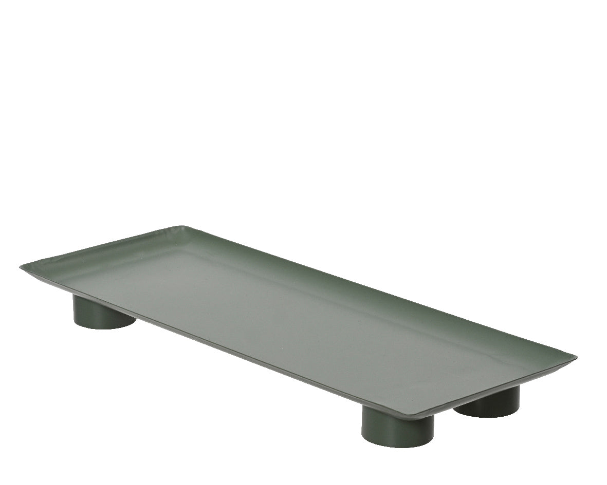 Iron Green Rectangle Stand - 34cm