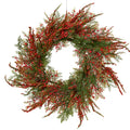 Lushy Wreath with Red Berries