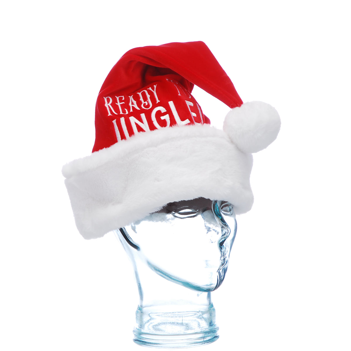 Red Ready To Jingle Santa Hat