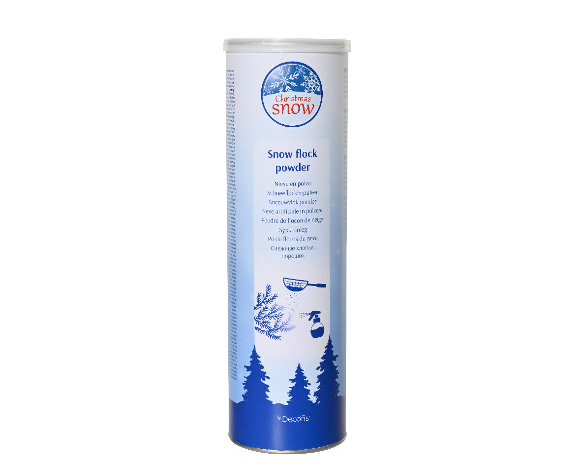 Snow Flock Powder to Create a Snowy Flocked Christmas Tree