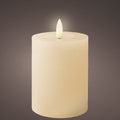 Cream LED Wax Wick Candle - Real Flame Effect Technology