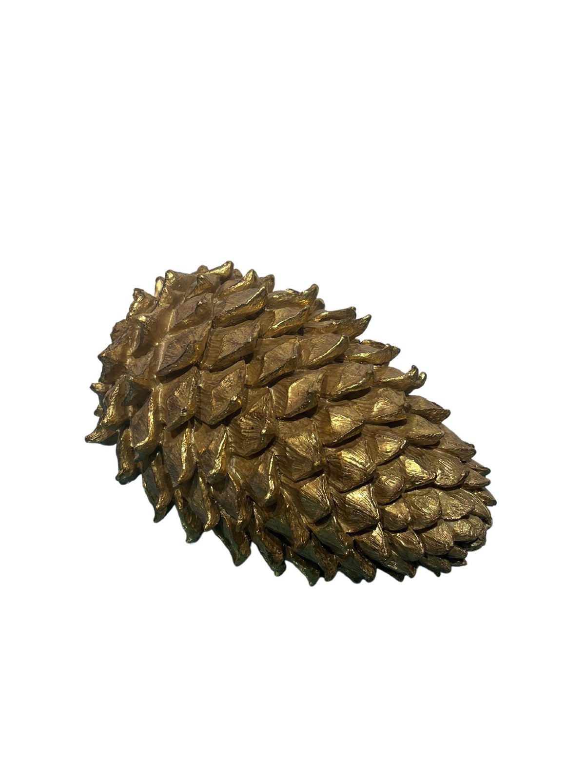 Antique Gold Pinecone Tabletop Decoration - 21cm