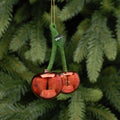 Glass Cherries Christmas Bauble