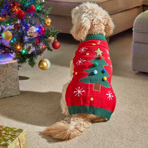 Small dog christmas jumper sales