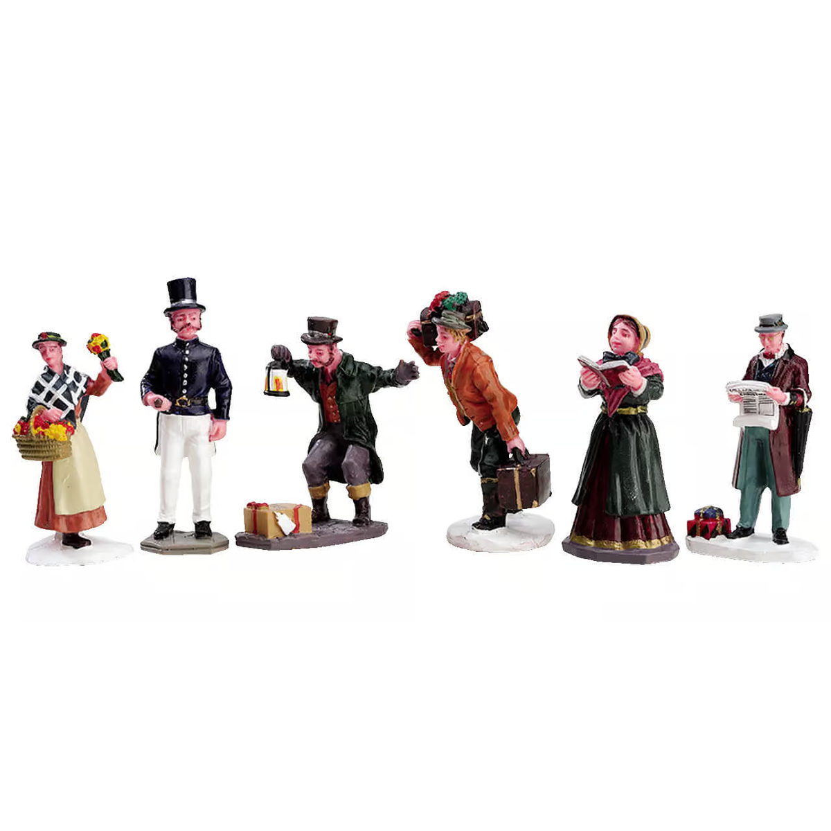 Lemax - Townsfolk Figurines Christmas Village Figurines - Set of 6