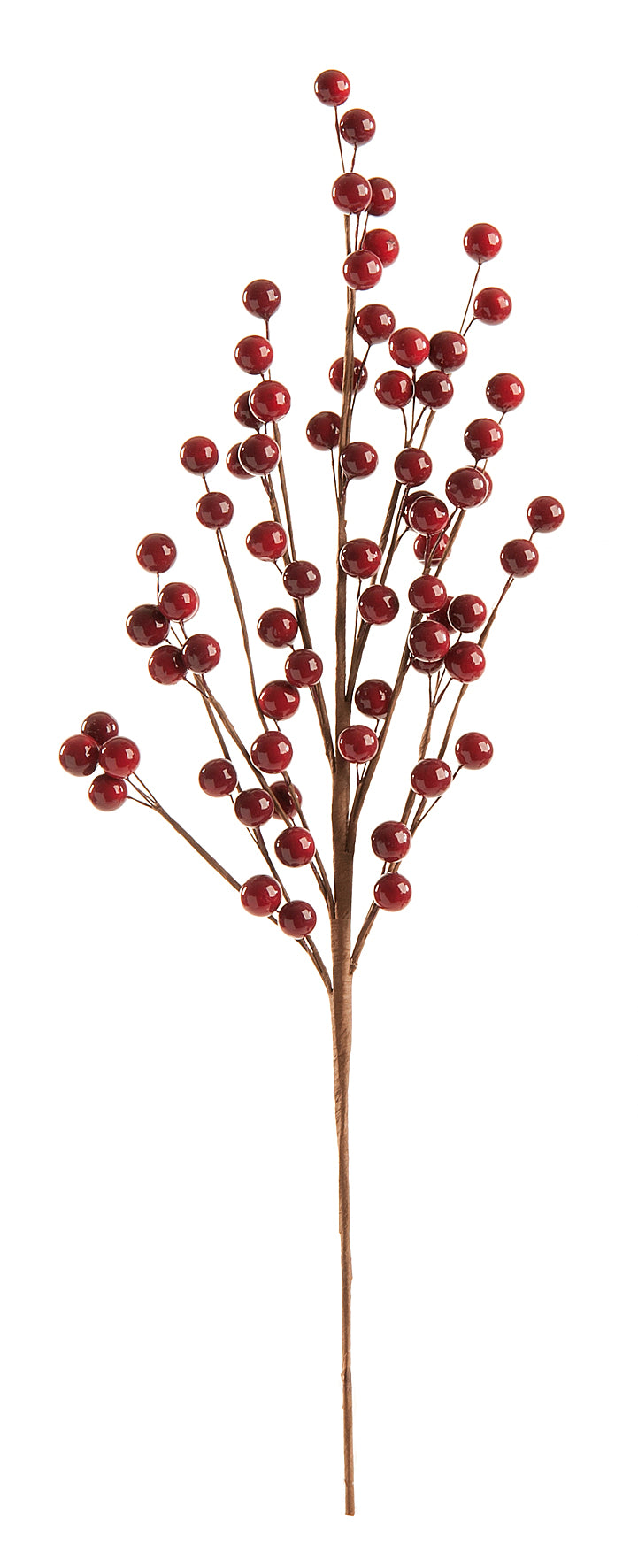 Dark Red Burgundy Berry Spray - 56cm