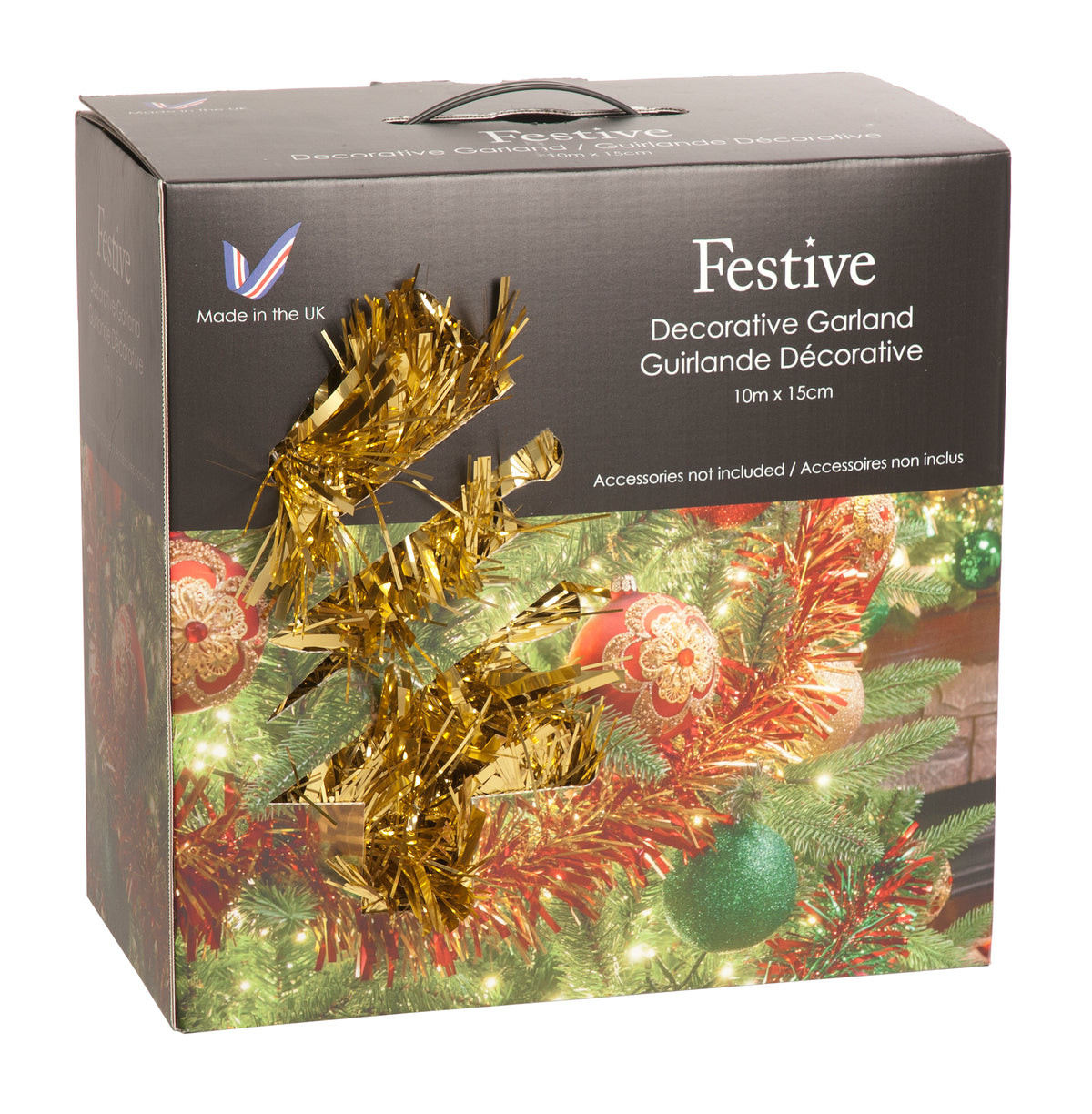 X-Large Luxury Gold Chunky & Fine Cut Tinsel - 1000cm