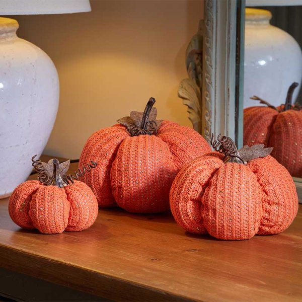 Orange Halloween Autumn DecorPumpkin - 13cm Regular