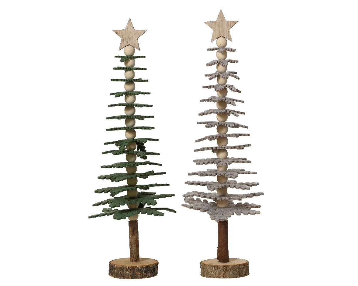 Felt Tree Snowflake Layer Star Ornament