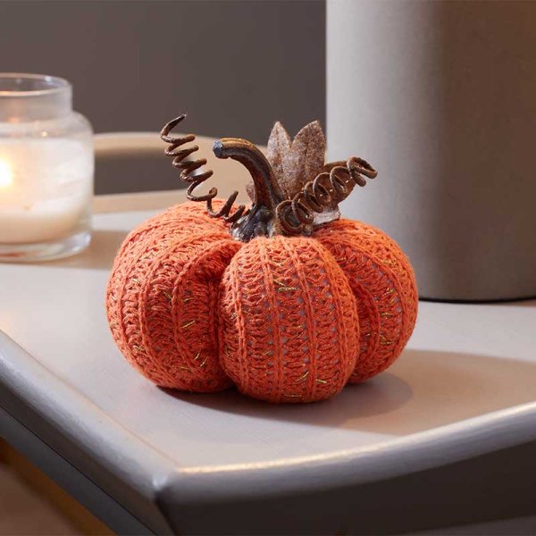 Orange Halloween Autumn DecorPumpkin - 13cm Regular