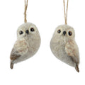 Wool Owl Hanging Bauble Decoration