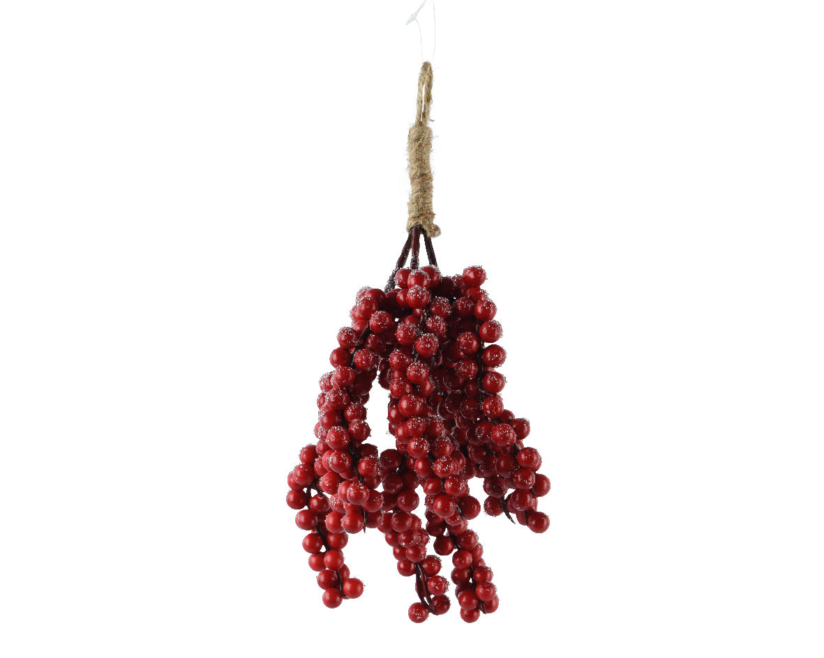 Christmas Red Ice Berries Hanging Bundle