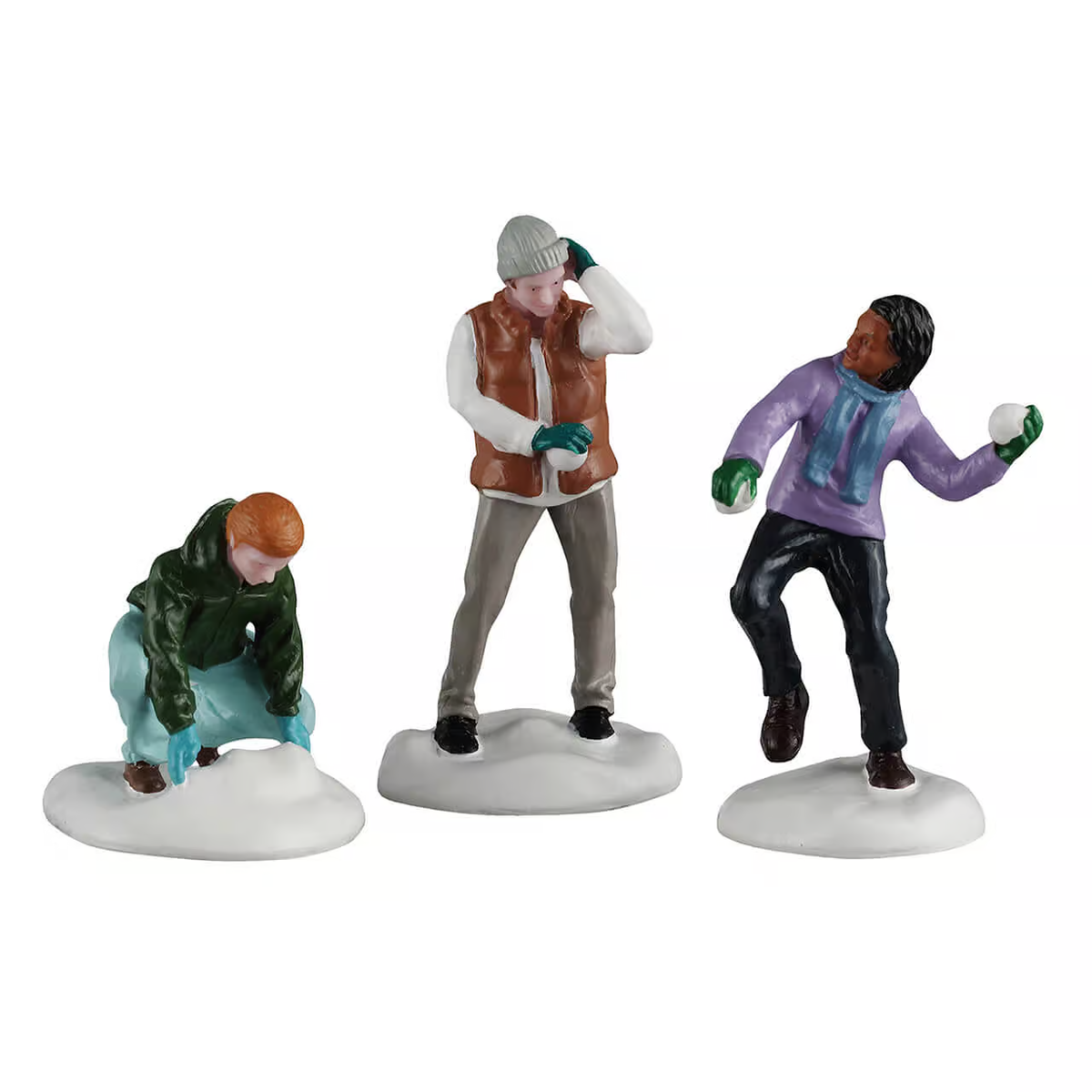 Lemax Snowball Fight Christmas Village Figurines – Set of 3 – 2026
