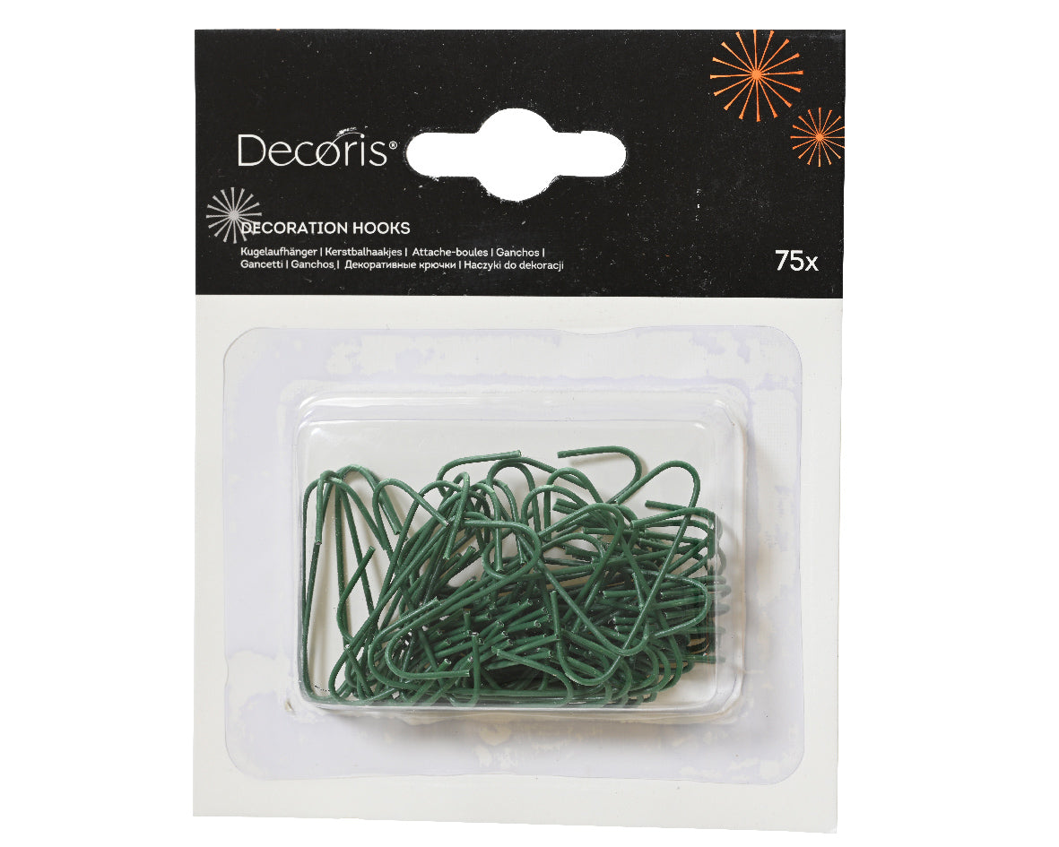 Green Bauble Hangers - Pack of 75