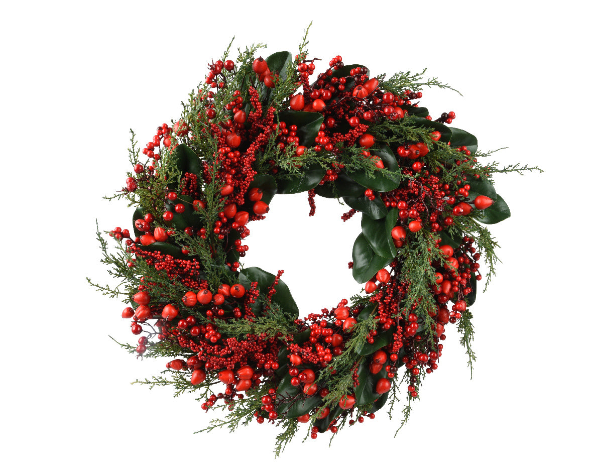 Big Wreath with Red Berries
