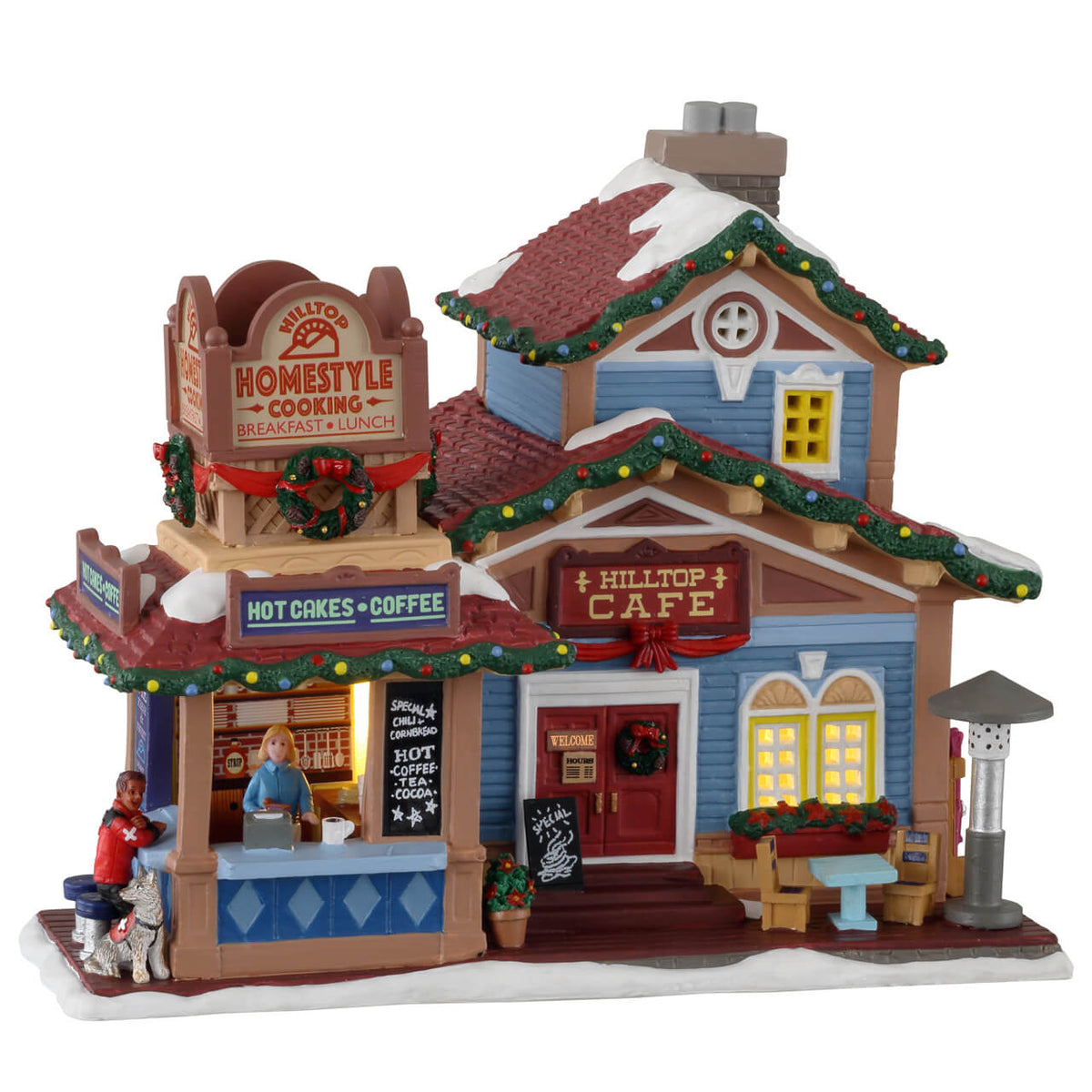 Lemax - Hilltop Café Light Up Village