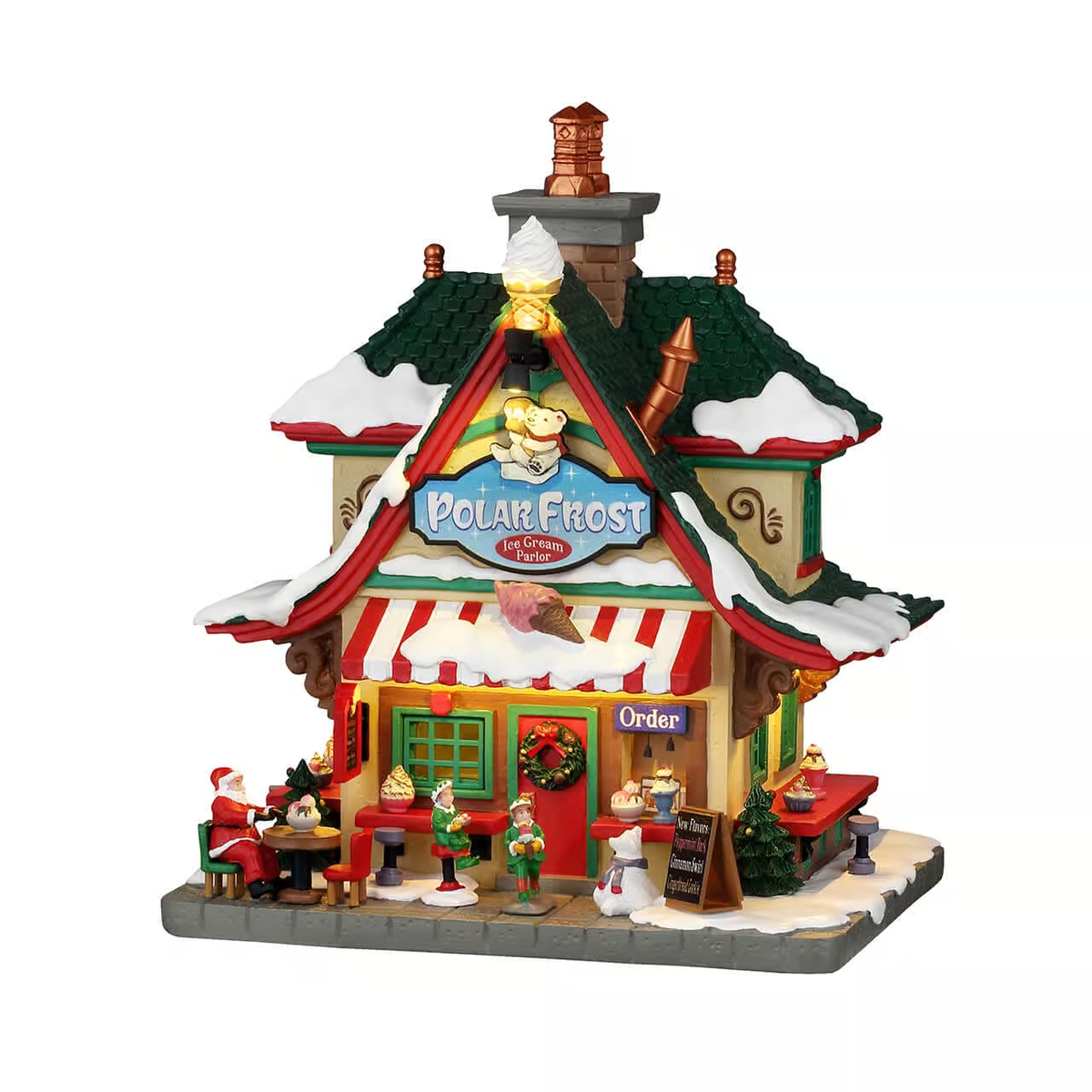 Lemax Polar Frost Ice Cream Parlor – with Lights – 2026