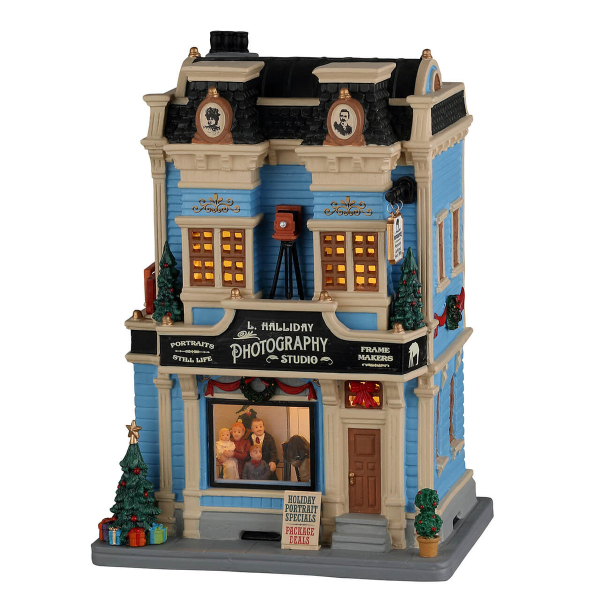 Lemax - L. Halliday Photography Studio Light Up Village Shop