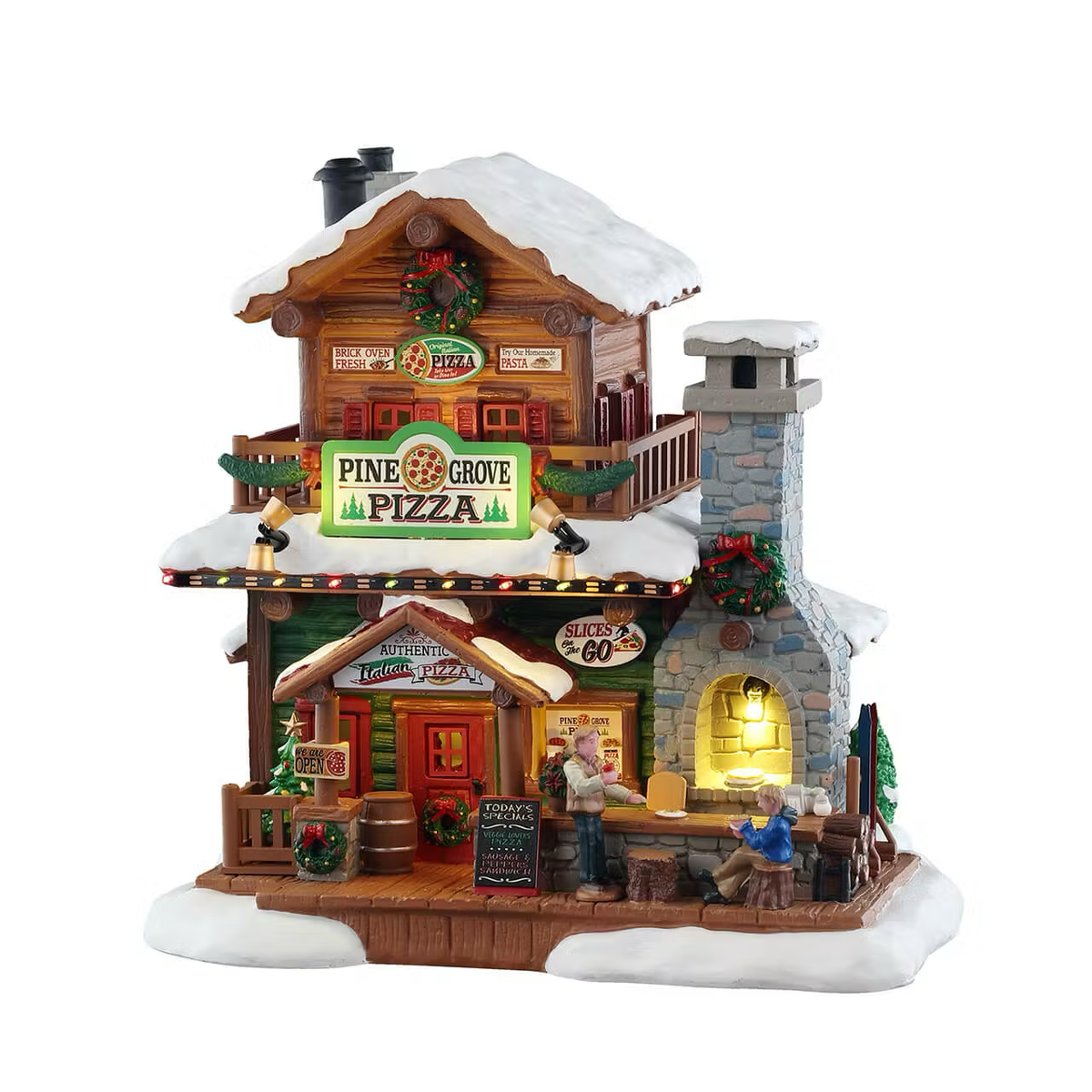 NEW Lemax - Pine Grove Pizza Light Up Restaurant