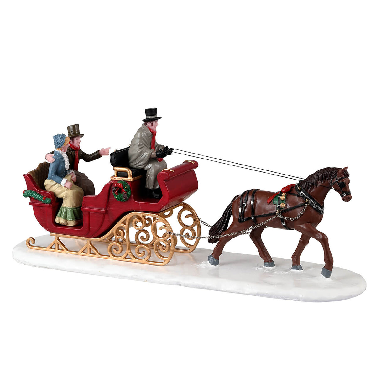 Lemax Scenic Horse Drawn Sleigh Ride