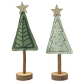 Felt Glitter Tree with Star Ornament - 27cm