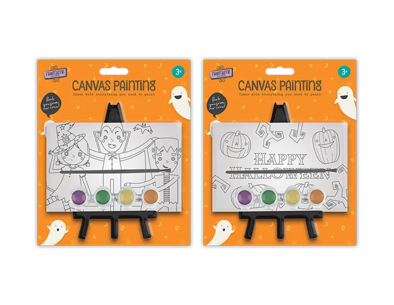 Halloween Paint Your Own Canvas with Stand