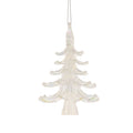 Clear Iridescent Christmas Tree Hanging Decoration
