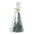 Wax Christmas Tree Shaped Gift Wrapped Candle
