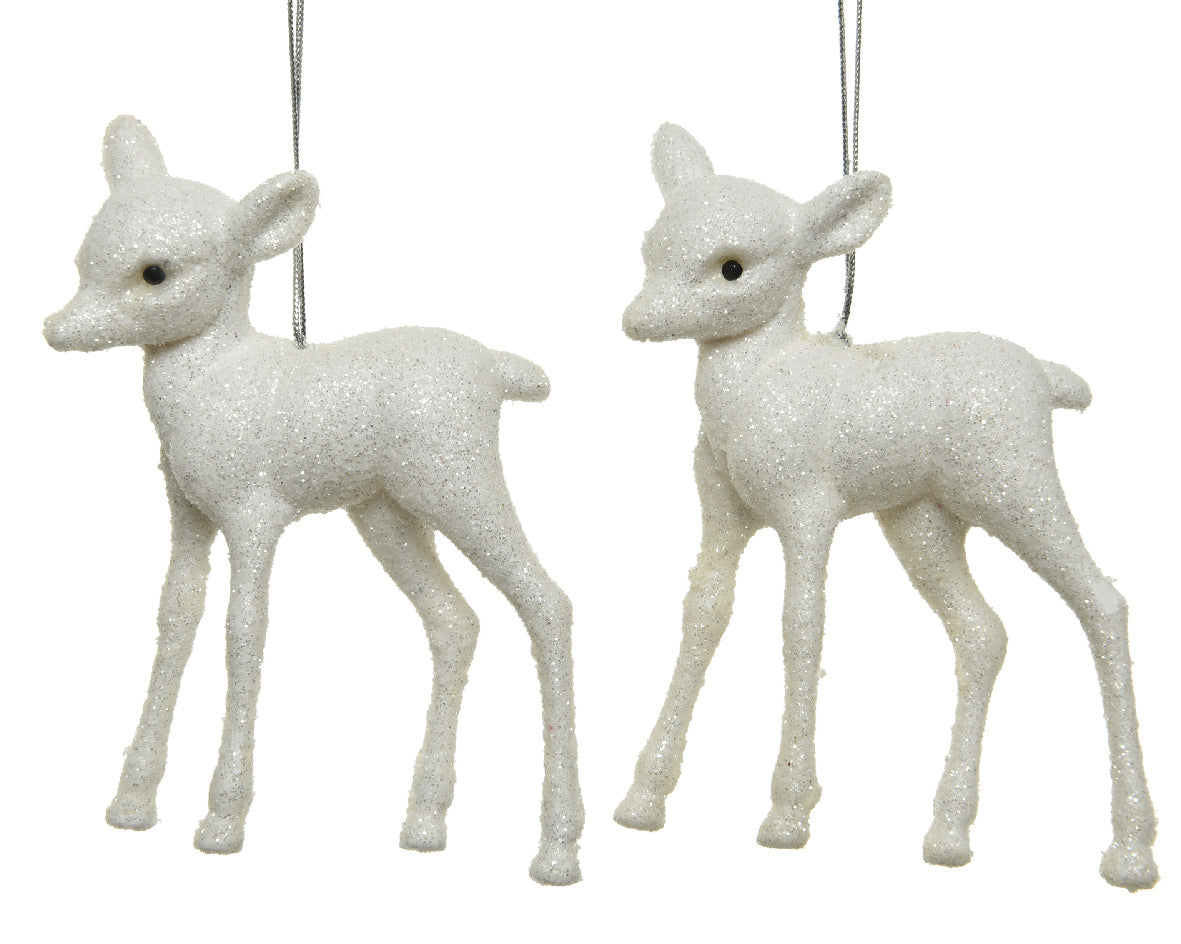 Glitter Deer Hanging Decoration