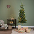 Everlands Alpbach Fir Artificial Christmas Pre-lit 7ft / 210cm Tree with 210 Micro LEDs