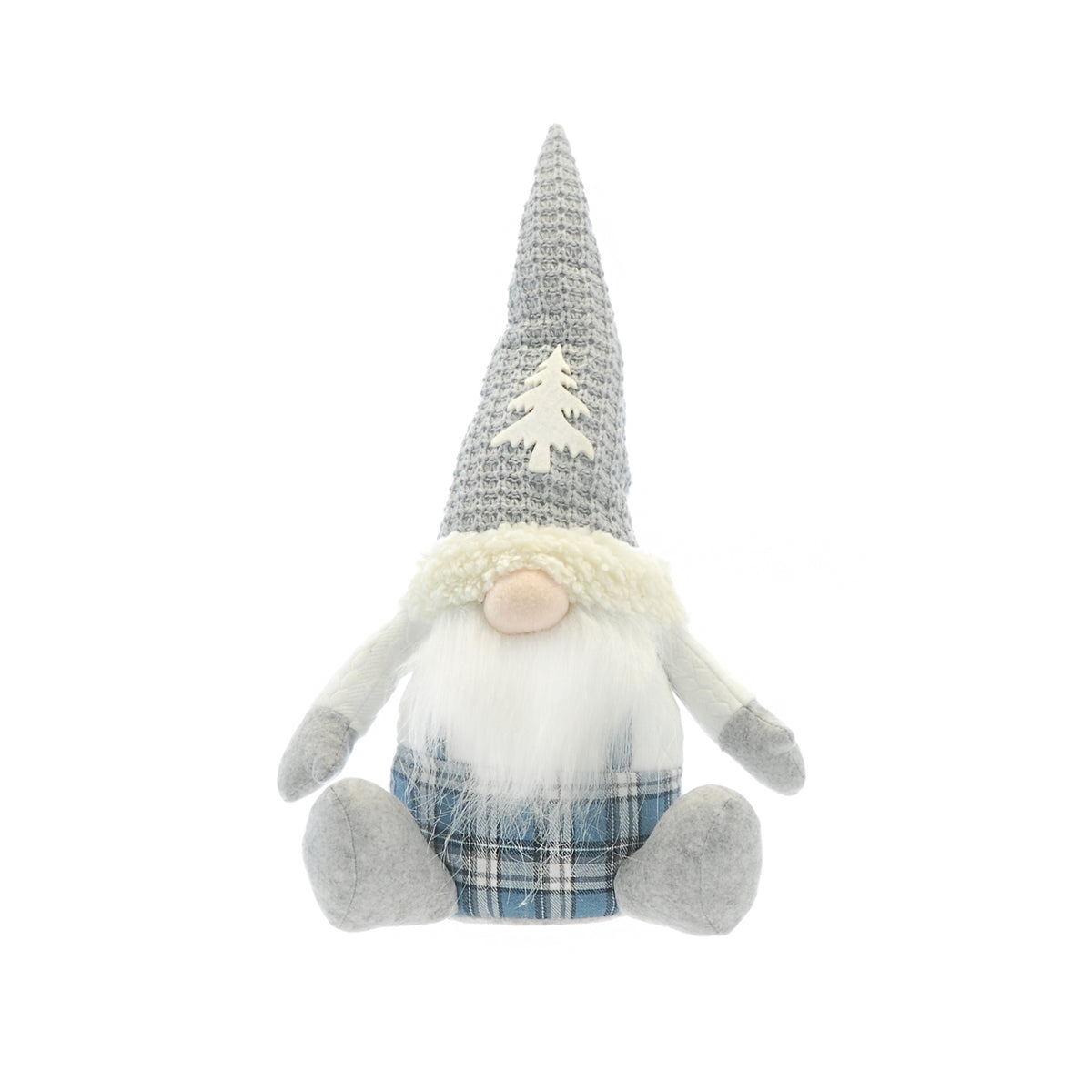 Sitting Gonk With Beard Christmas Decoration