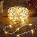 TwoTone Duo Bulb String Lights - 100 LEDs Roll with Warm & Cool White Lights
