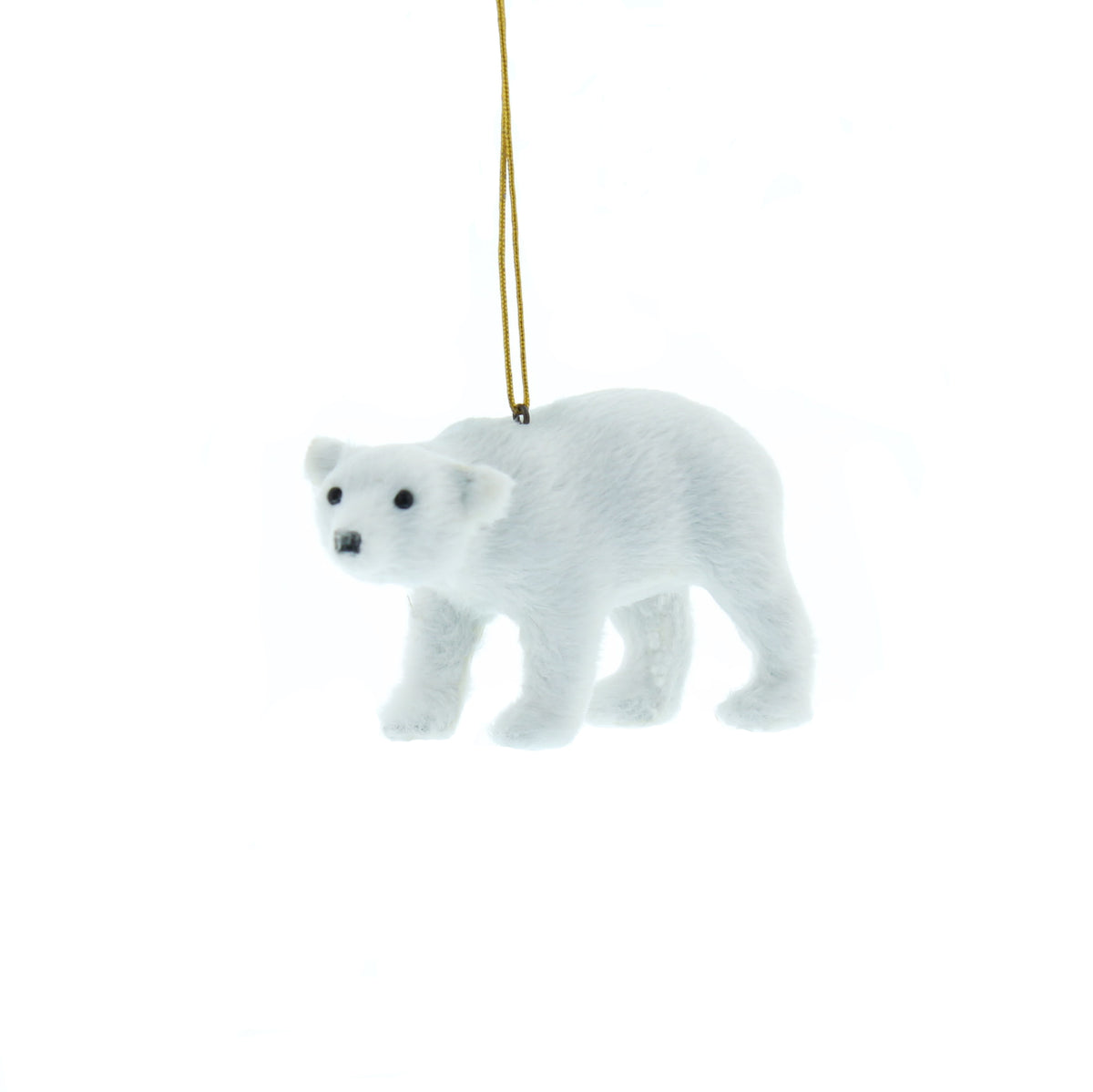 Hanging White Polar Bear Christmas Bauble