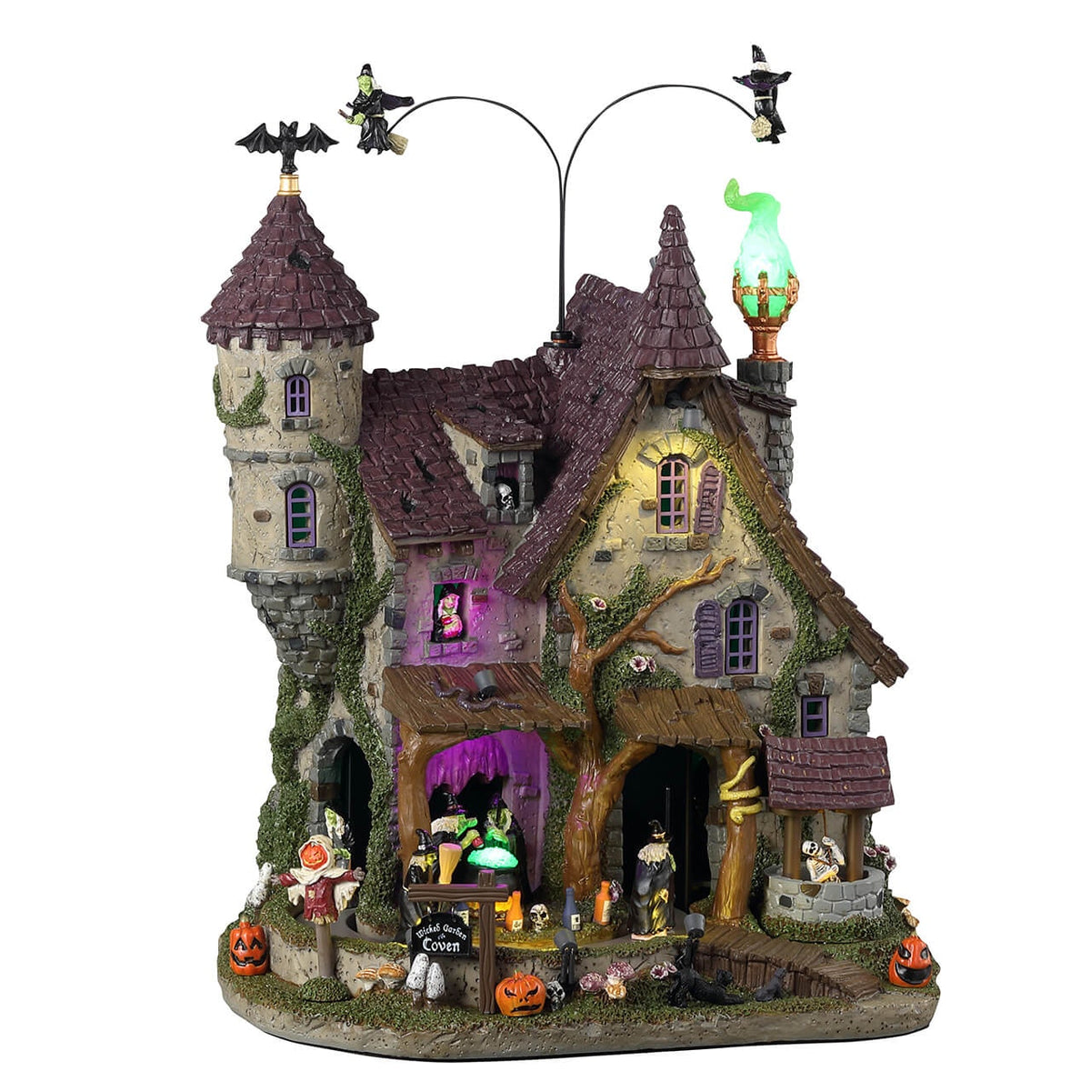 Lemax Spooky Town - Wicked Garden Coven with Lights, Sound & Motion