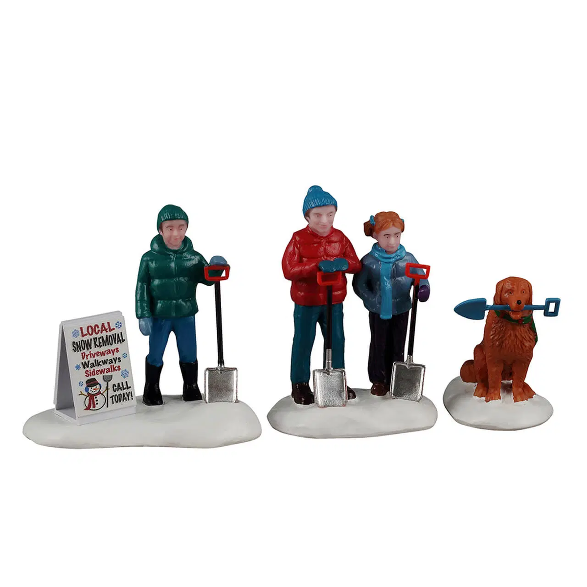 Lemax Neighbourhood Snow Shovelers Christmas Village Figurines – Set of 3 – 2026